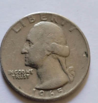 quarter dollar USA 1965 -0