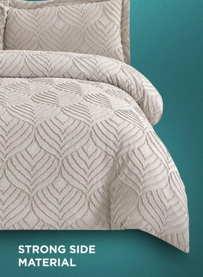 PARRY LIFE 8 Piece Comforter Set King Size All Season Everyday Use Bedding Set Extra Soft Microfiber 1 Comforter 1 Fitted Sheet 2 Pillow Sham 2 Pillow Case 2 Cushions 260 x 240 Cm-3