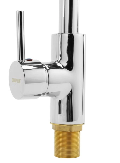 GEEPAS Single Lever Sink Mixer Brass Deck Mounted Tap for Kitchen and Bathroom-3