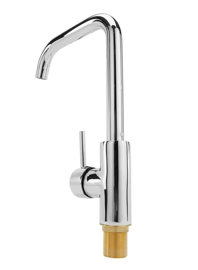 GEEPAS Single Lever Sink Mixer Brass Deck Mounted Tap for Kitchen and Bathroom-1