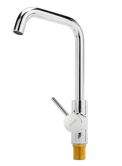 GEEPAS Single Lever Sink Mixer Brass Deck Mounted Tap for Kitchen and Bathroom-2