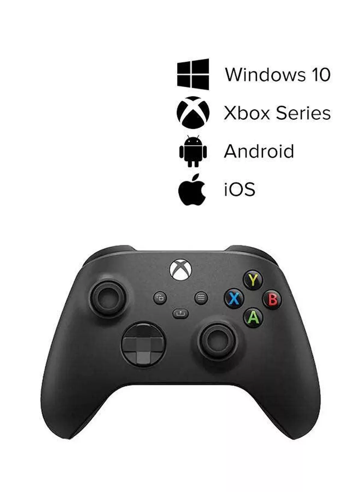 Xbox Wireless Controller – Carbon Black | Compatible with Xbox Series X|S, Xbox One, Windows PC, Android & iOS - Carbon Black-1-1