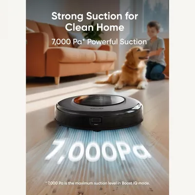 EUFY Robot Vacuum Omni C20 with All-in-One Station, Auto Emptying, Mop Washing and Drying for Hands-Free Cleaning, 7,000 Pa Powerful Suction, 3.35-Inch Ultra-Slim Body, Robot Vacuum and Mop Combo 30 W T2280V11 Black-6