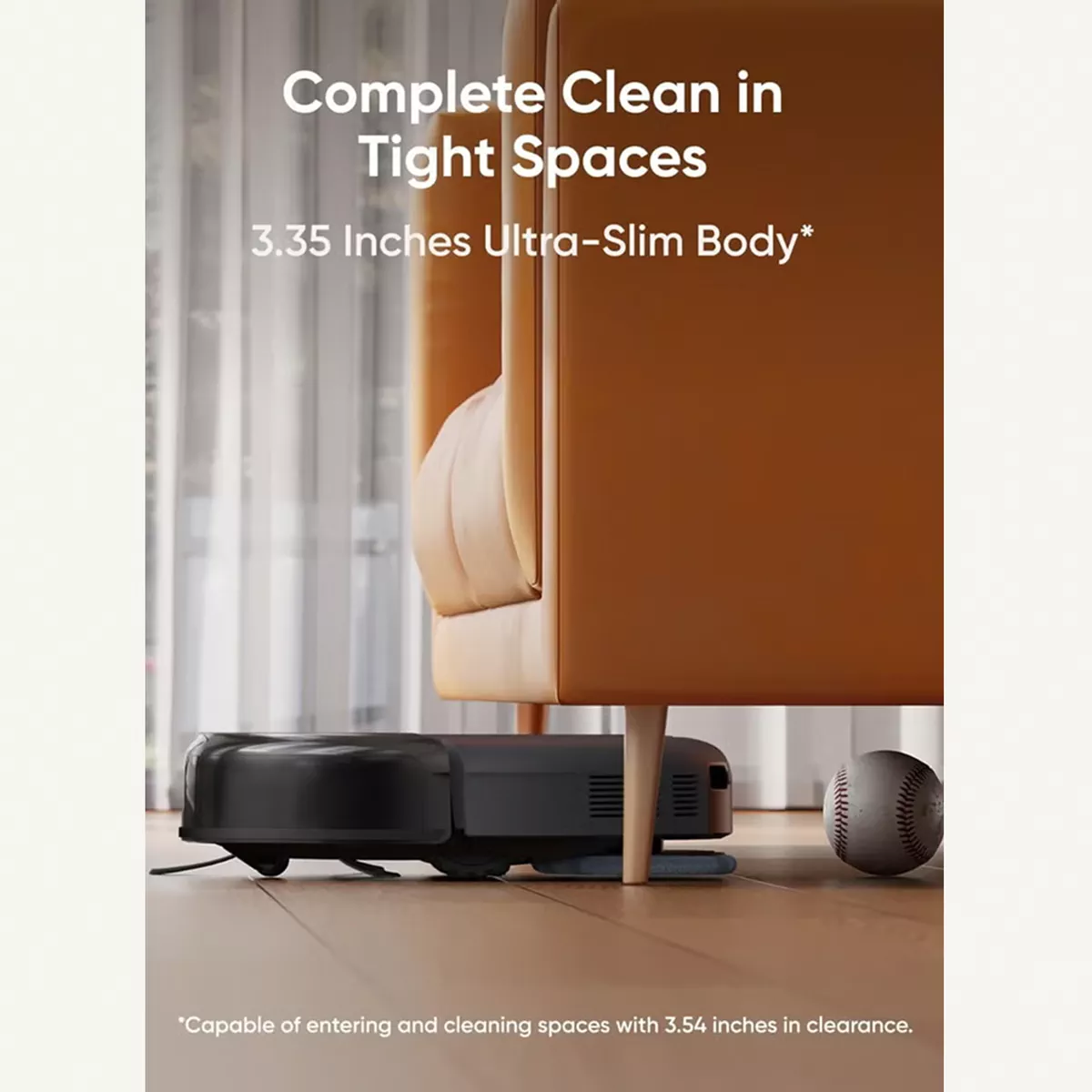 EUFY Robot Vacuum Omni C20 with All-in-One Station, Auto Emptying, Mop Washing and Drying for Hands-Free Cleaning, 7,000 Pa Powerful Suction, 3.35-Inch Ultra-Slim Body, Robot Vacuum and Mop Combo 30 W T2280V11 Black-1-1