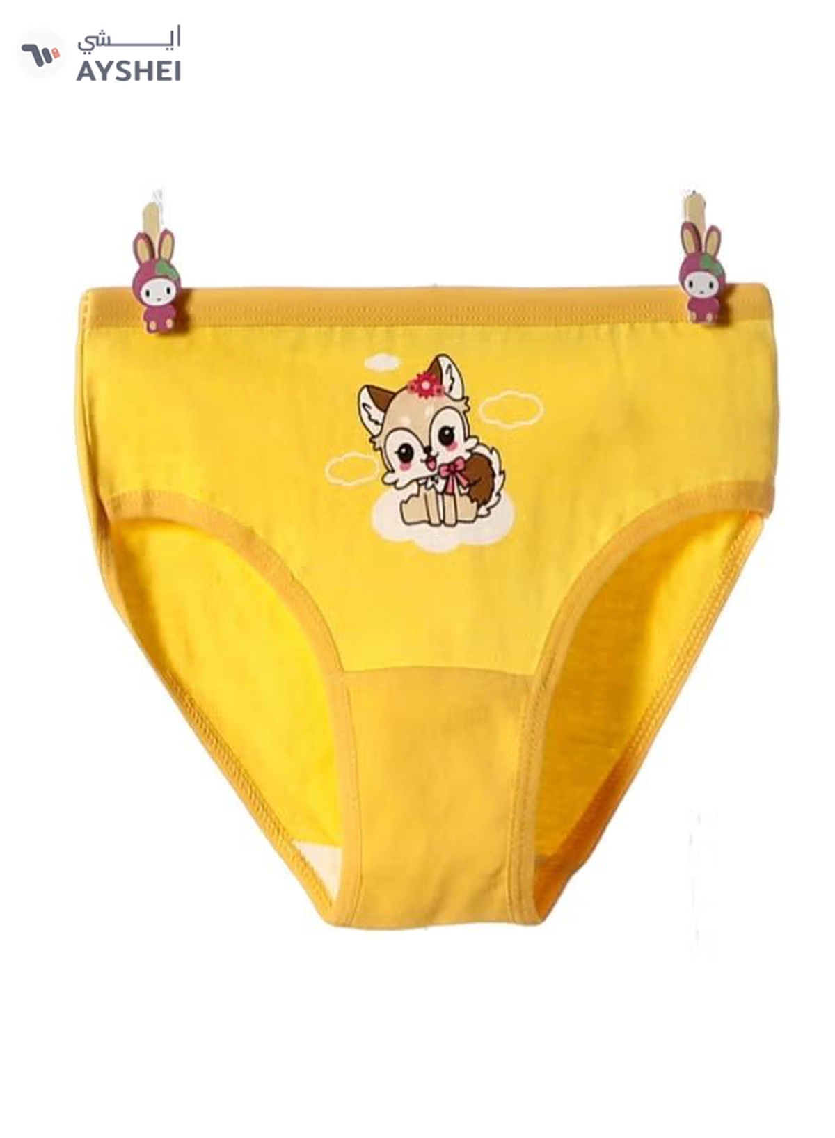 Babyqlo 4 Pack Squirrel Printed Panty Multicolour-4-4