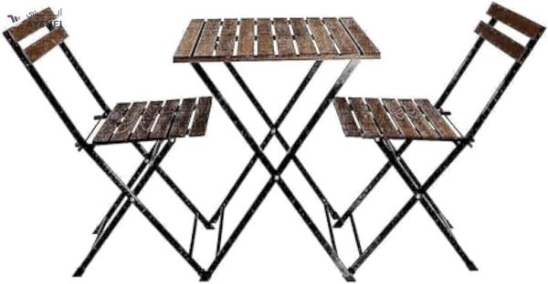 Pratico, Bistro set of table & 2 chairs , Wooden, M5-BISTRO