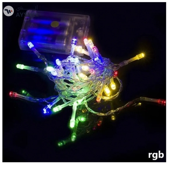 BATTERY OPERATED LED DECORATIVE LIGHTS-AA 4.5V-10M-MULTICOLOR