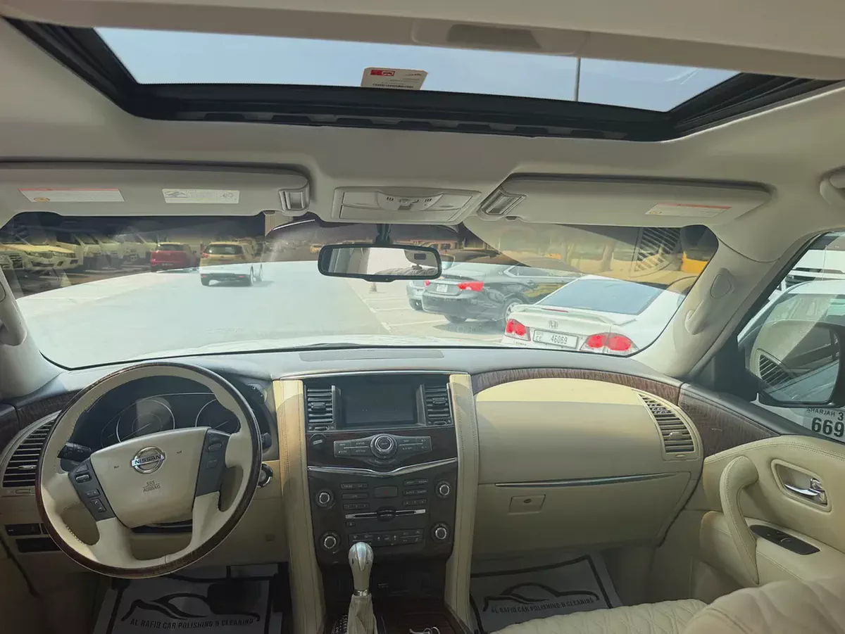 Nissan patrol 2014 fullopshin look 224 white color GCC-2-2