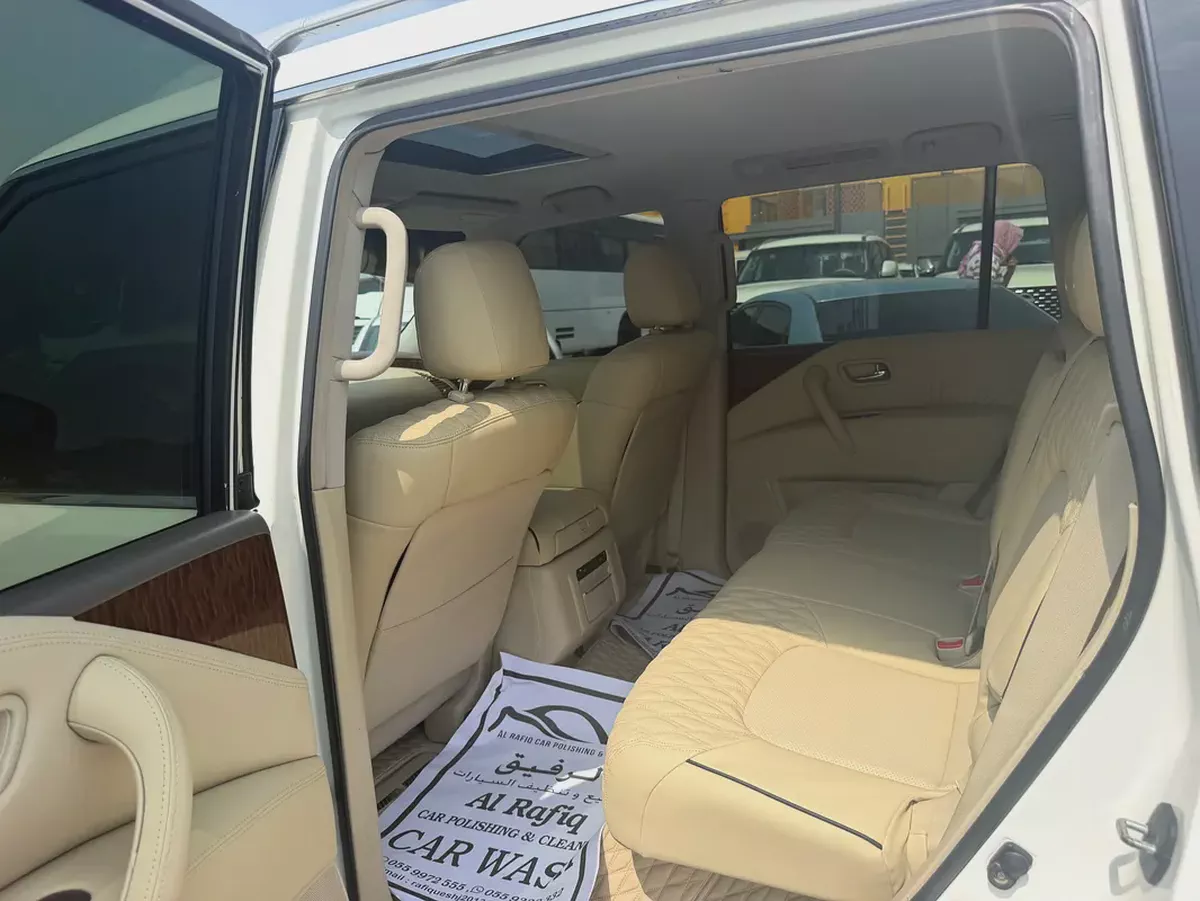 Nissan patrol 2014 fullopshin look 224 white color GCC-3-3