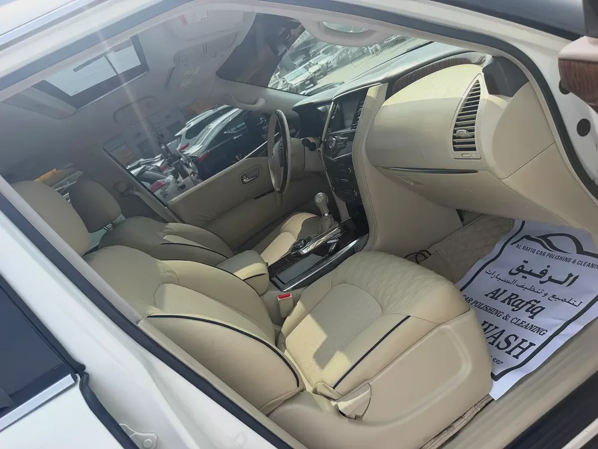 Nissan patrol 2014 fullopshin look 224 white color GCC-8-8