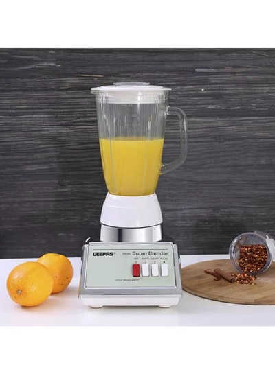 GEEPAS Electric 2-In-1 Blender 1.4 L GSB1603 Silver/White/Clear-5