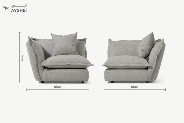 Fernsby Modular Sofa, Silver Grey