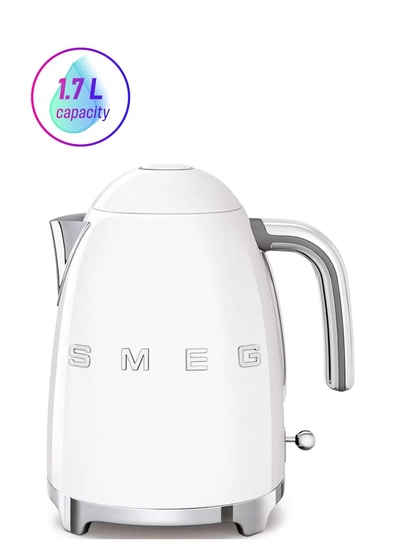 Smeg Retro 50'S Style Kettle Soft Opening Fast Boil 1.7 L 2400 W KLF03WHMAU ‎Matte White-0