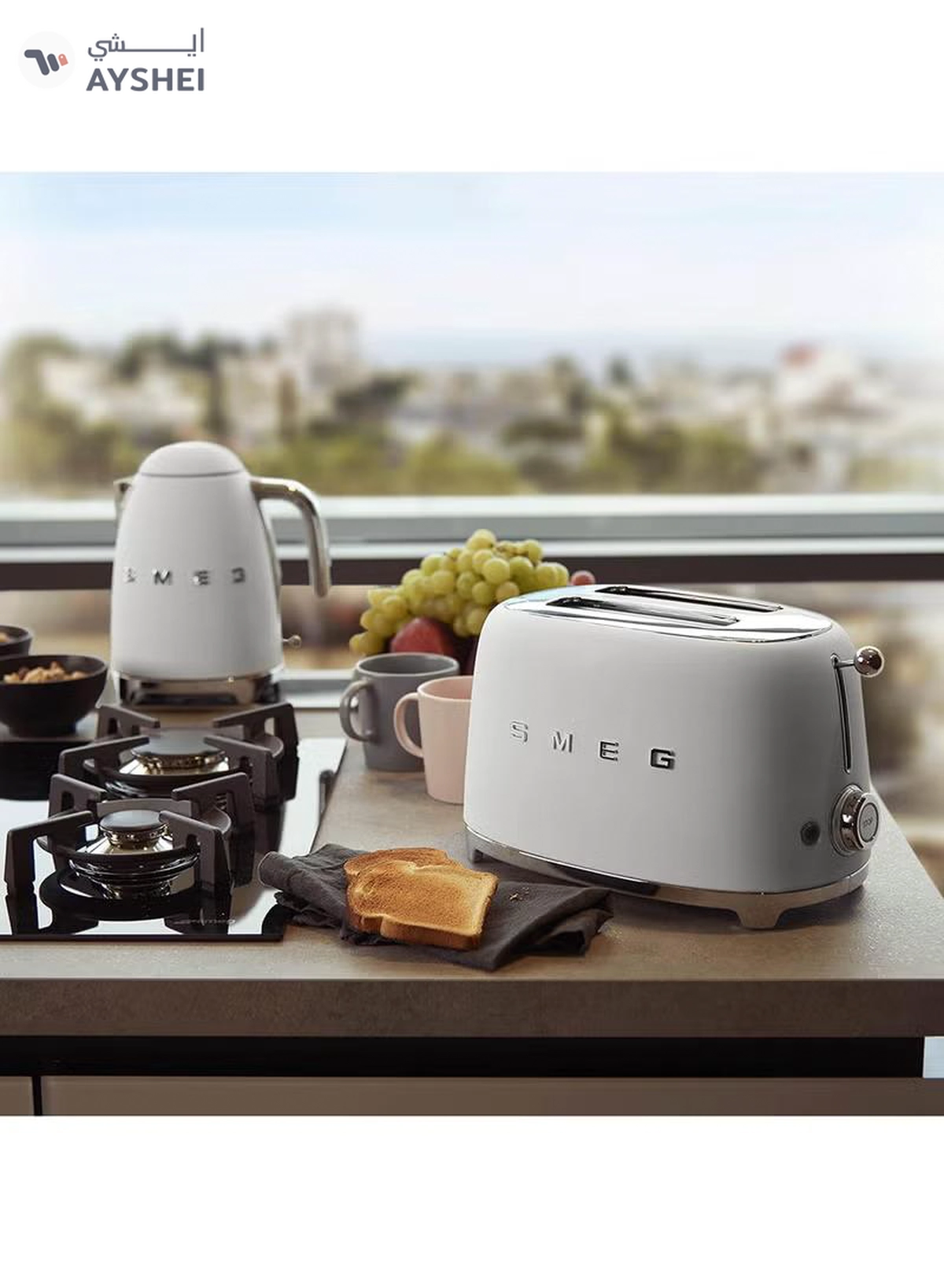 Smeg Retro 50'S Style Kettle Soft Opening Fast Boil 1.7 L 2400 W KLF03WHMAU ‎Matte White-4-4