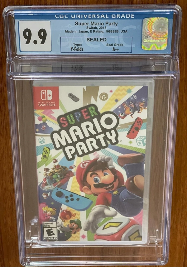 Super Mario Party Vedio Game 2018 Sealed High Grade CGC 9.9