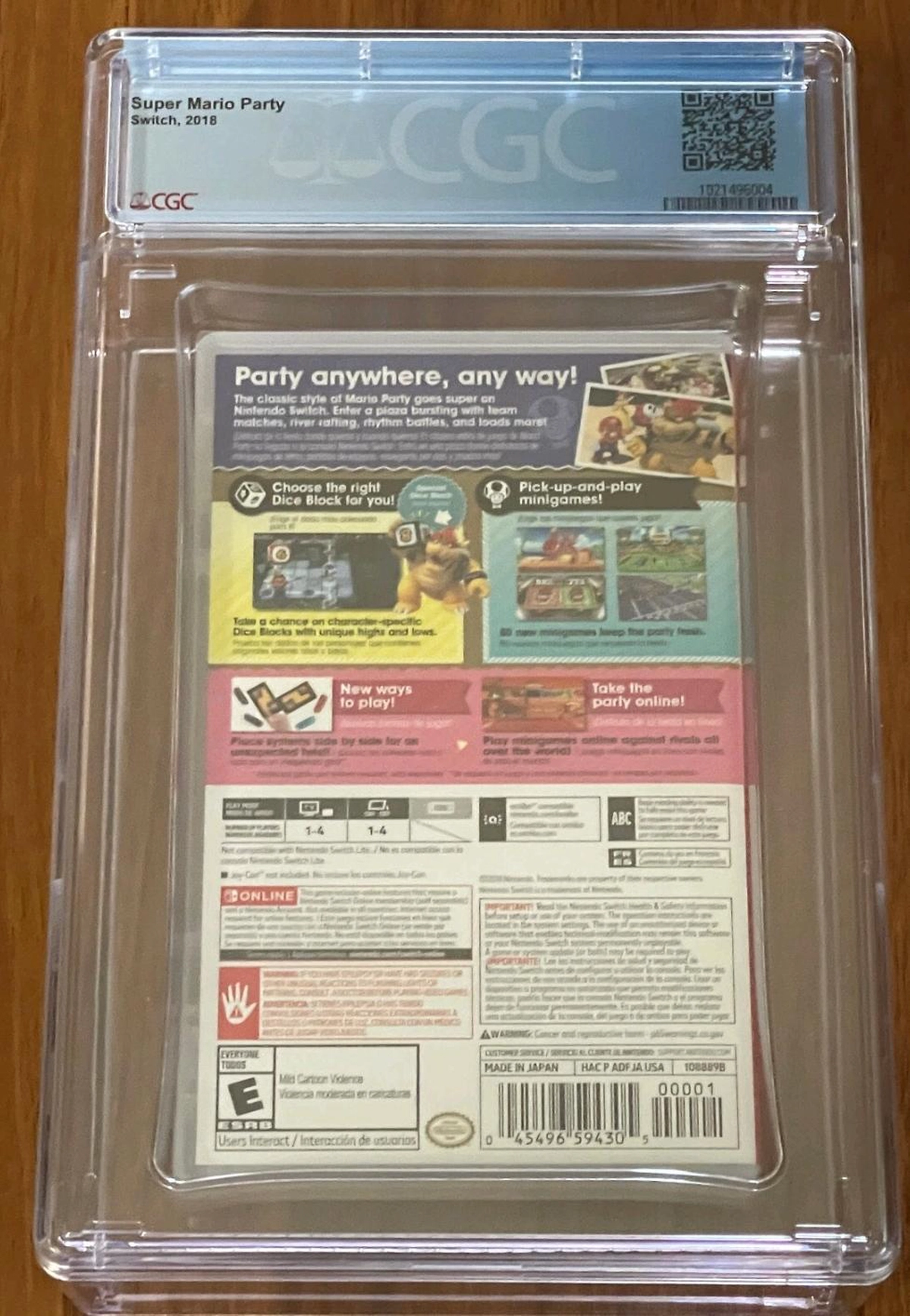 Super Mario Party Vedio Game 2018 Sealed High Grade CGC 9.9-2-2