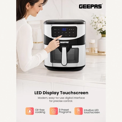 Geepas Digital Air Fryer 9.2 L With Vortex Air Frying Technology-2