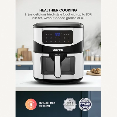 Geepas Digital Air Fryer 9.2 L With Vortex Air Frying Technology-1
