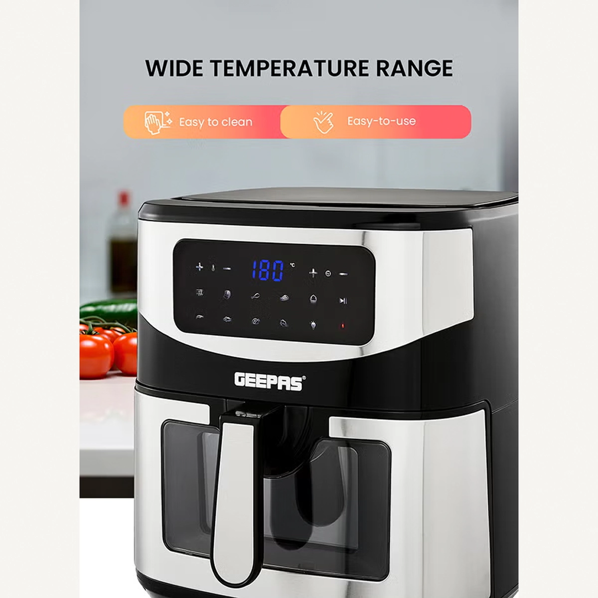 Geepas Digital Air Fryer 9.2 L With Vortex Air Frying Technology-5-5
