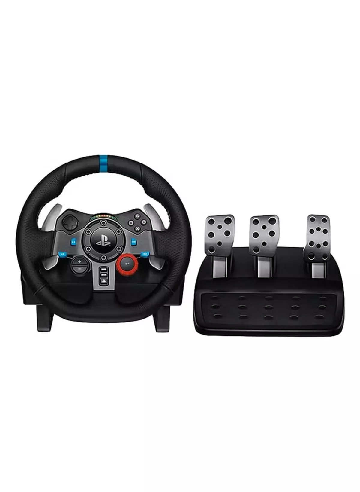 Logitech G29 Driving Force Racing Wheel & Pedals – Dual-Motor Force Feedback, 900° Rotation, Leather-Wrapped Wheel, Stainless Steel Pedals, PS5/PS4/PS3 Compatible, On-Wheel Controls & Paddle Shifters - Black I 941-000113