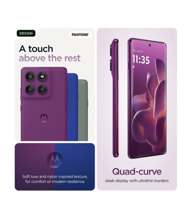 Motorola Edge 60 Pro 5G Dual SIM PANTONE Sparkling Grape 12GB+12GB RAM 512GB-4