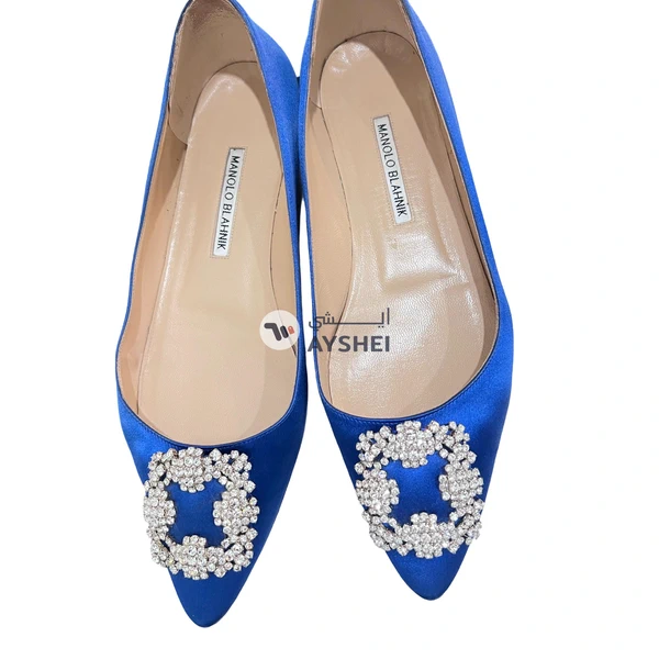 Manolo Blahnik Blue Shoes