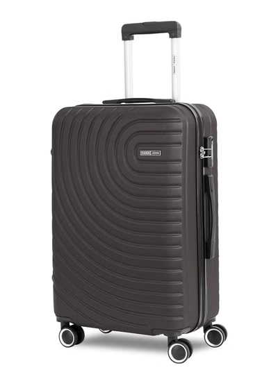 PARAJOHN Cabin size ABS Hardside Spinner Luggage Trolley 20 Inch Dark Grey-0