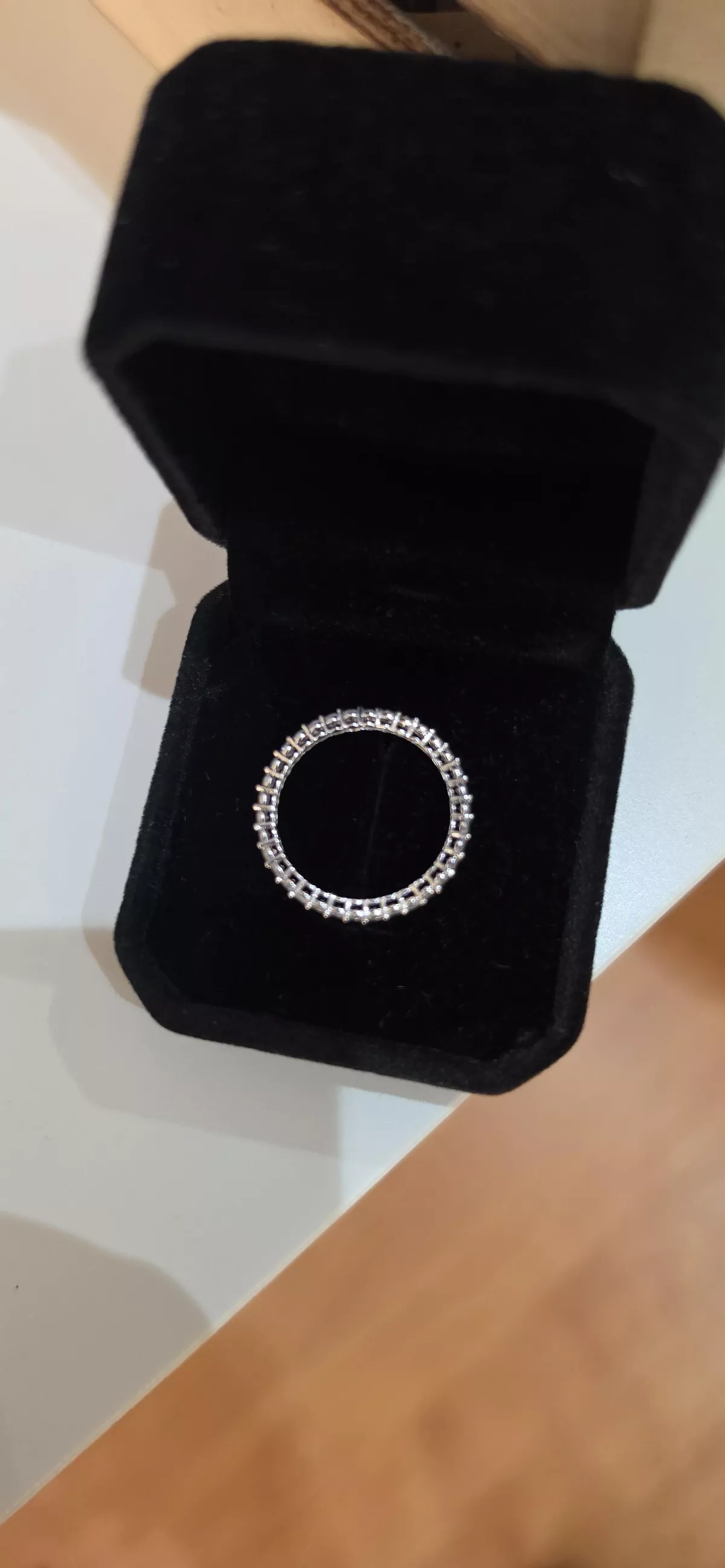 white gold 18k diamond eternity ring
