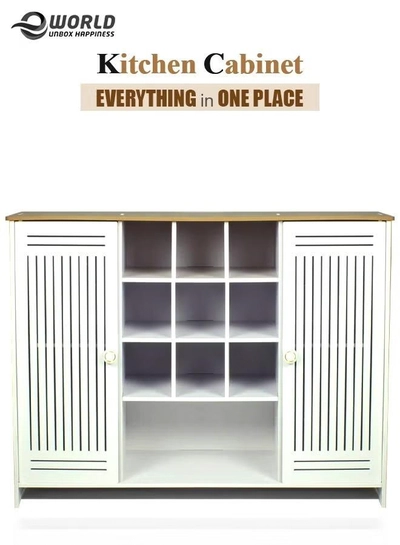 Eworld Portable 9 Cubes Freestanding Entryway kitchen Square Cube Shelf Unit Household -0