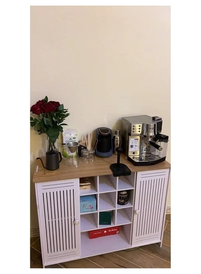 Eworld Portable 9 Cubes Freestanding Entryway kitchen Square Cube Shelf Unit Household -4