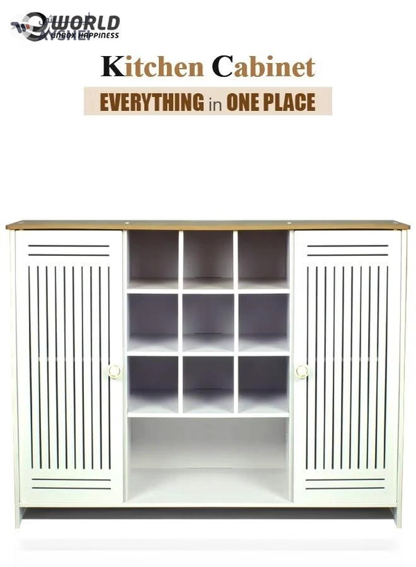 Eworld Portable 9 Cubes Freestanding Entryway kitchen Square Cube Shelf Unit Household 