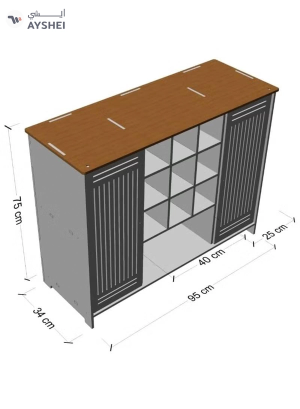 Eworld Portable 9 Cubes Freestanding Entryway kitchen Square Cube Shelf Unit Household 