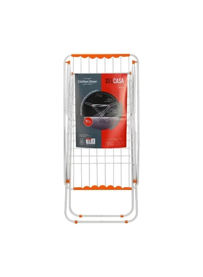 Delcasa Loyd Cloth Dryer- DC3712/ with Side Wings, Powder Coated Iron Construction/ Foldable, Sturdy, Sleek, Compact and Heavy Storage/ 18-meter Drying Space, 18 Kg Capacity-4