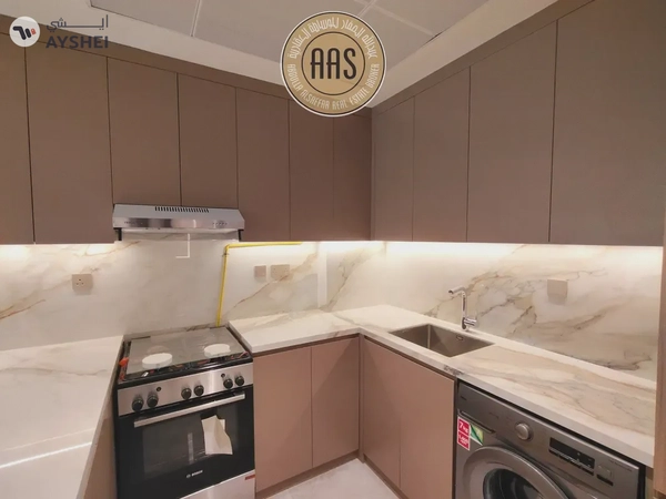Brand new 1bhk apartment with kitchen appliances and Specious balcny in Arjan / ready to move 