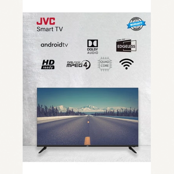 JVC 40 Inch Edgeless Full HD LED Android Smart TV with Dolby Audio + SOUNDBAR Black Bundle
