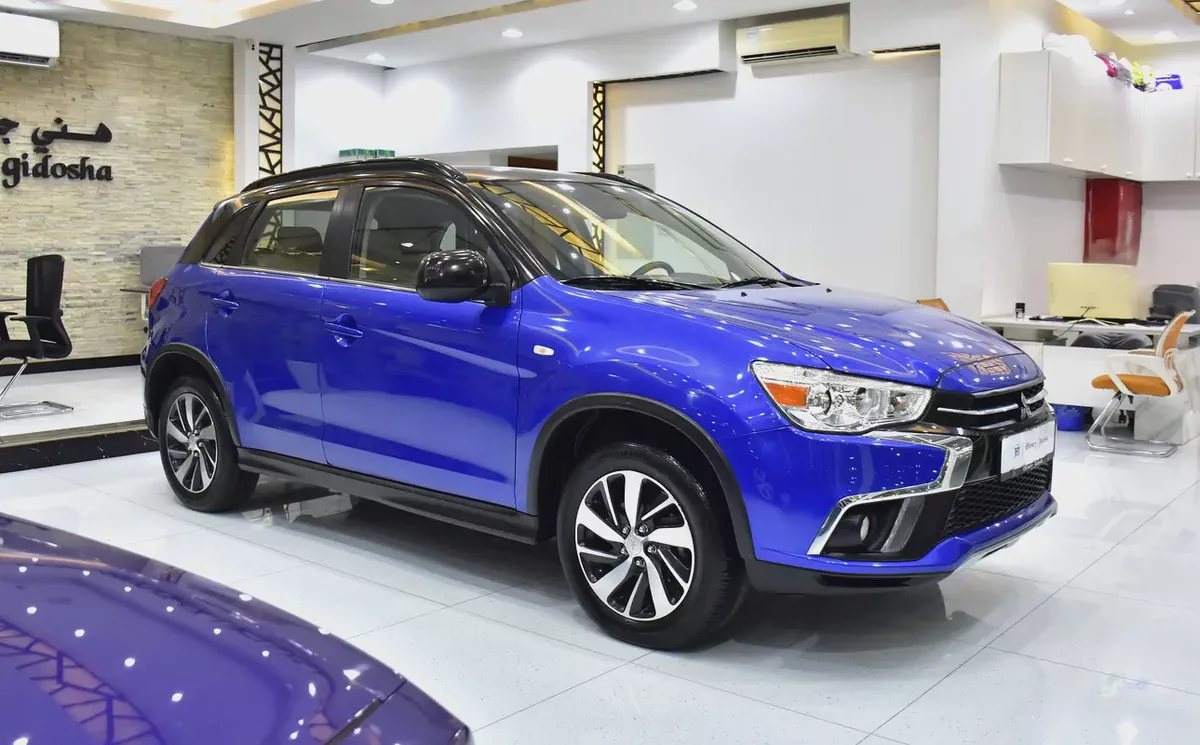 AED 694 EMi at 0% DP | Mitsubishi ASX 4WD ( 2019 Model ) in Blue Color GCC Specs-2-2