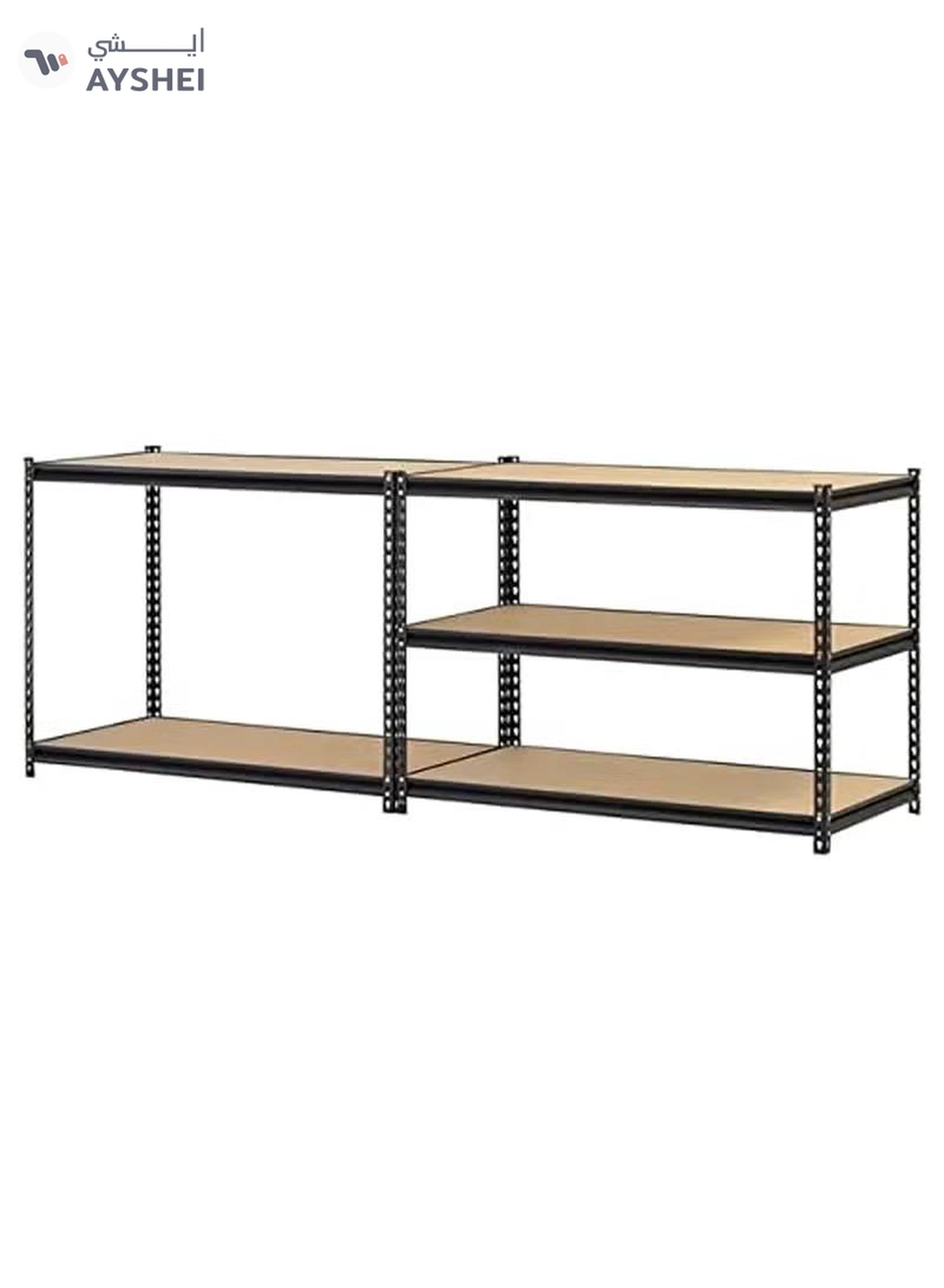 My Choice 5 Layer Black Steel Storage Rack Boltless Shelving Unit Tier Layer Height Adjustable Shelf Organizer-1-1