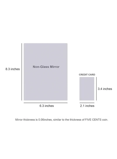 Eworld Acrylic Self-Adhesive Mirror Surface Wall Stickers-3