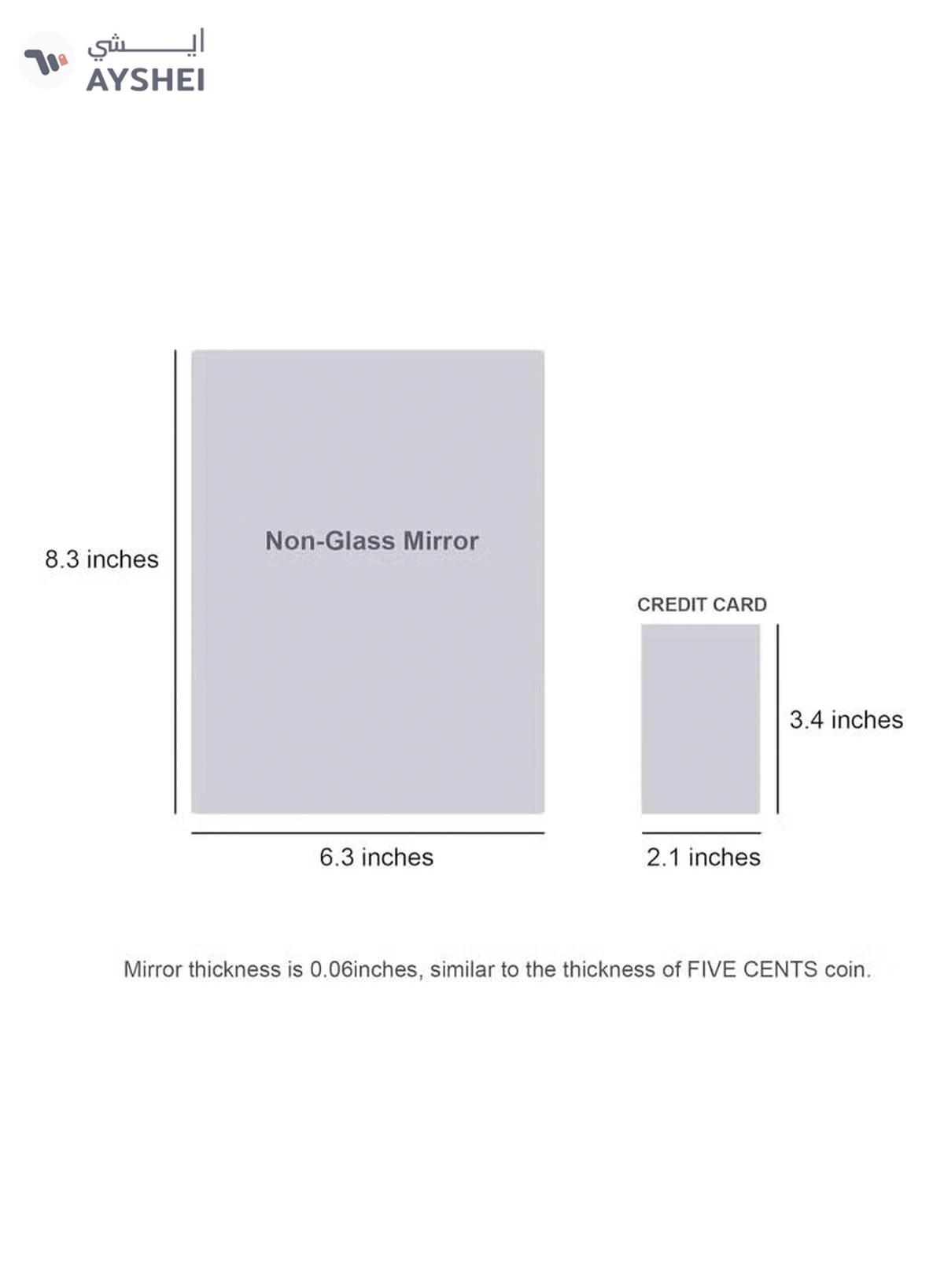 Eworld Acrylic Self-Adhesive Mirror Surface Wall Stickers-3-3