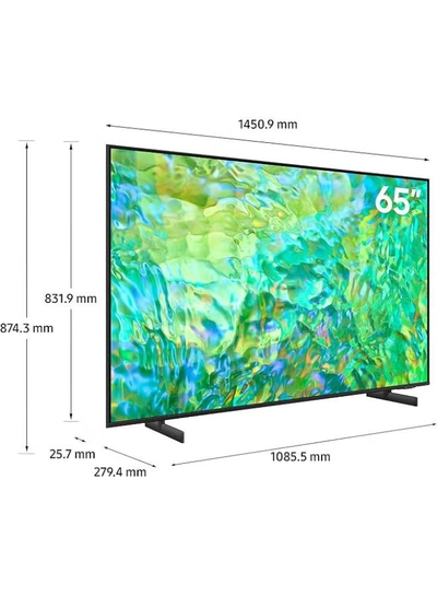 Samsung Smart TV Crystal UHD 4K CU8000 65 Inch 2023 Processor Airslim Dynamic Crystal Color With Soundbar 65CU8000+TH-N322B Titan Gray-4