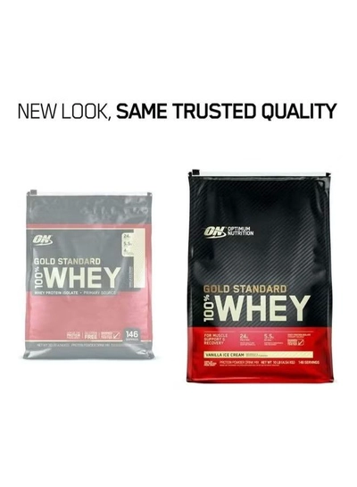 Optimum Nutrition Gold Standard 100% Whey Protein - Vanilla Ice Cream, 146 Servings-5