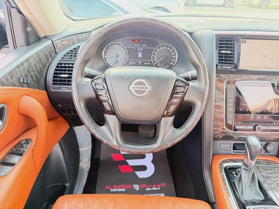 نيسان باترول بلاتينيوم V6 فضي / زعفراني خليجي المسعود Nissan Patrol 2020 SE Platinum GCC Specs --9