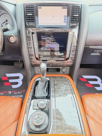 نيسان باترول بلاتينيوم V6 فضي / زعفراني خليجي المسعود Nissan Patrol 2020 SE Platinum GCC Specs --11