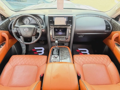 نيسان باترول بلاتينيوم V6 فضي / زعفراني خليجي المسعود Nissan Patrol 2020 SE Platinum GCC Specs --8