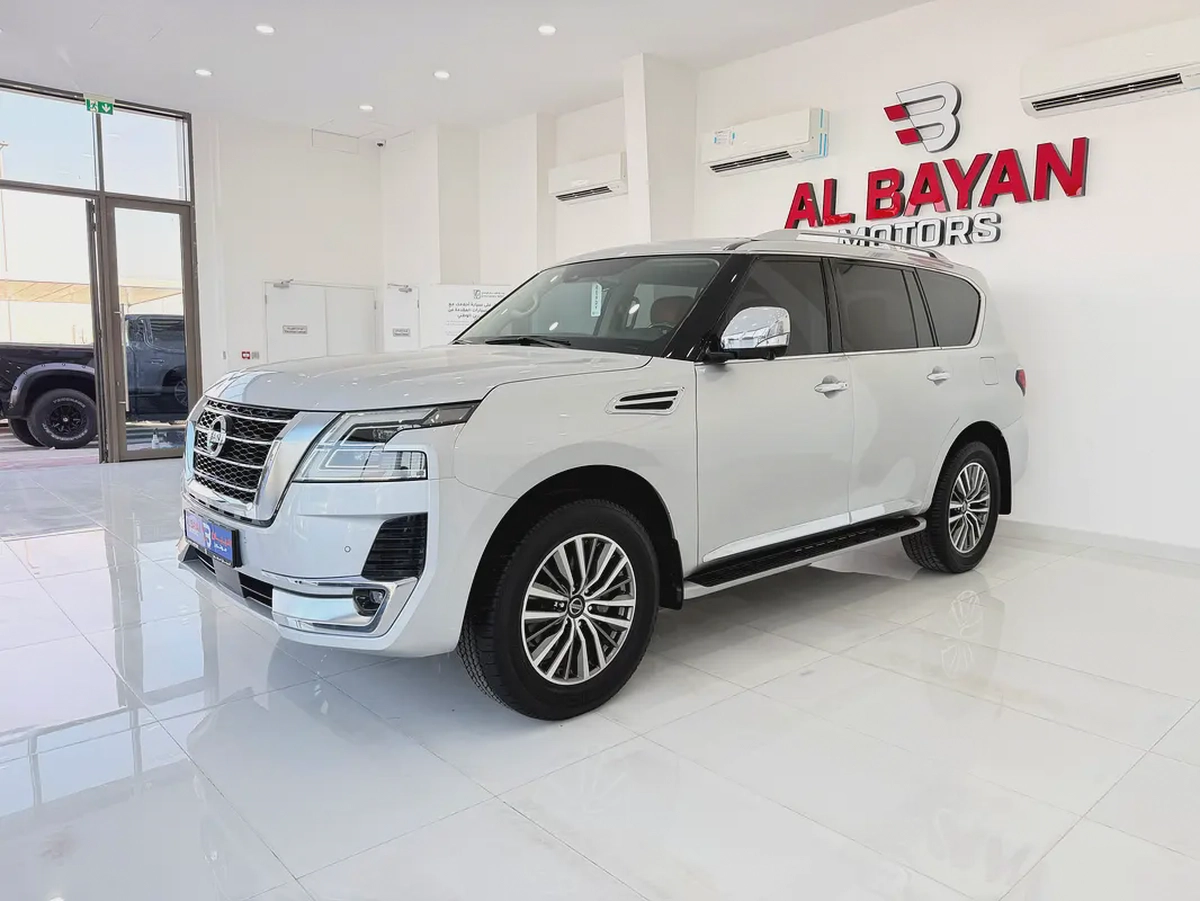نيسان باترول بلاتينيوم V6 فضي / زعفراني خليجي المسعود Nissan Patrol 2020 SE Platinum GCC Specs --1-1
