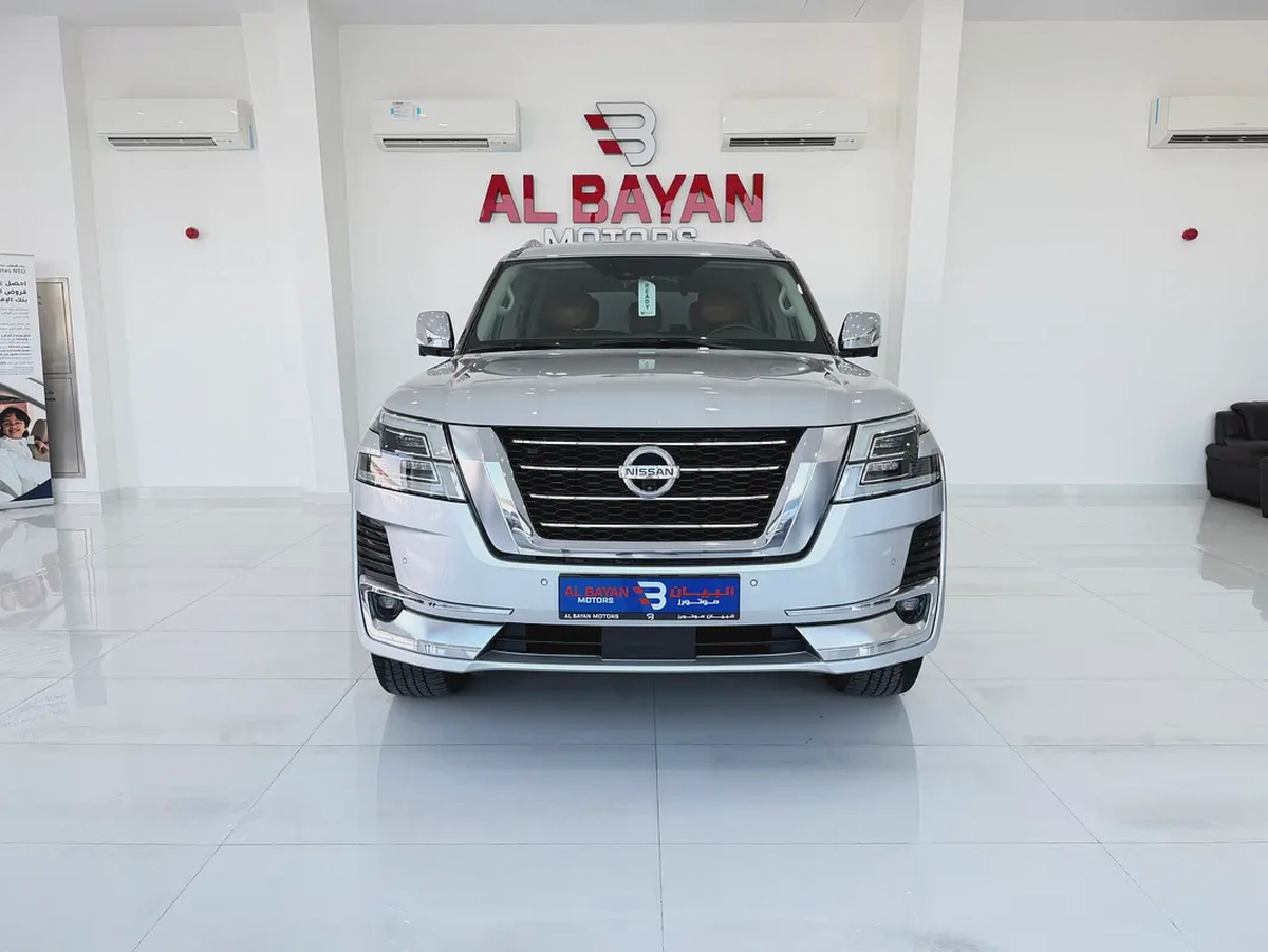 نيسان باترول بلاتينيوم V6 فضي / زعفراني خليجي المسعود Nissan Patrol 2020 SE Platinum GCC Specs --4-4