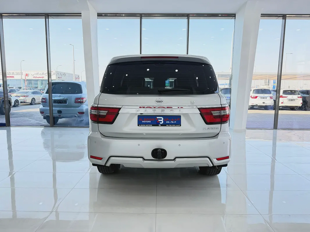 نيسان باترول بلاتينيوم V6 فضي / زعفراني خليجي المسعود Nissan Patrol 2020 SE Platinum GCC Specs --5-5