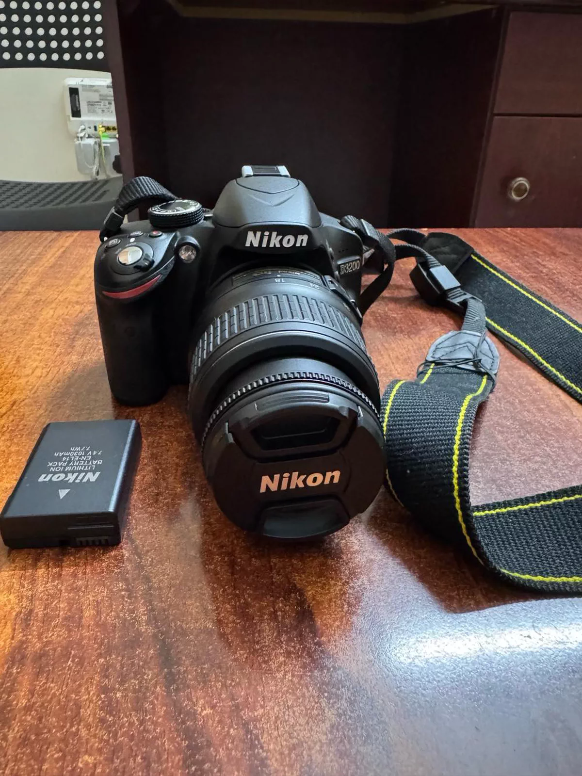 Nikon D3200 DSLR Camera with Lens and Battery