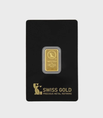 5 Grams Swiss Gold Bar 100% Authentic-0