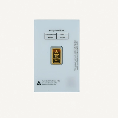 Auriz Minting 2.5g 24K Gold Bar - Variable Design-1